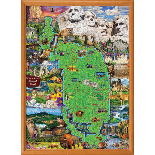 MASTERPIECES PUZZLE CO. Black Hills Map 1000 Piece Puzzle