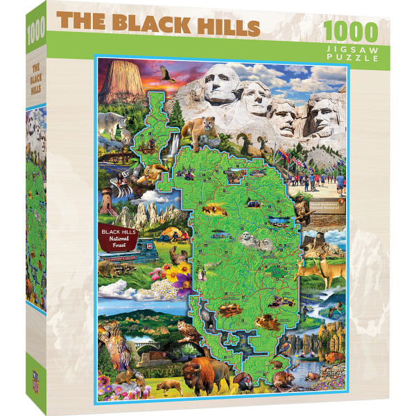 MASTERPIECES PUZZLE CO. Black Hills Map 1000 Piece Puzzle