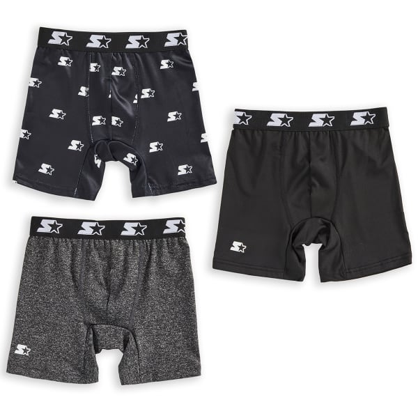 STARTER Boys' Performance Boxer Briefs, 3 Pack