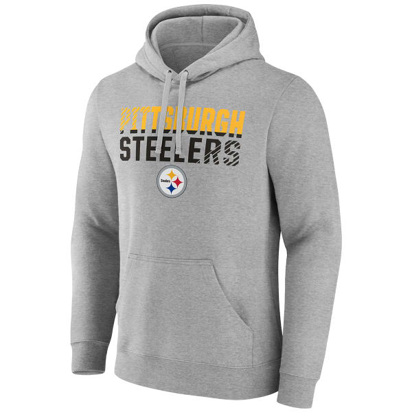 PITTSBURGH STEELERS Men's Fanatics Fade Out Fitted Pullover Hoodie