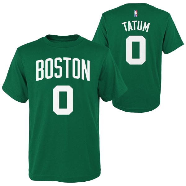 BOSTON CELTICS Boys' Outerstuff Tatum Name & Number Short-Sleeve Tee