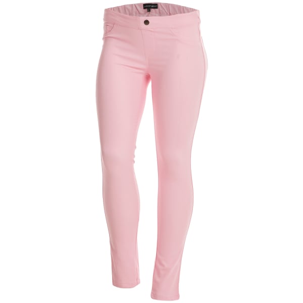 AMBIANCE Juniors' Cotton Twill Skinny Pants