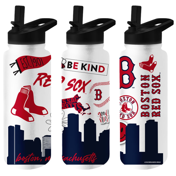 BOSTON RED SOX 34oz Native Quencher Bottle