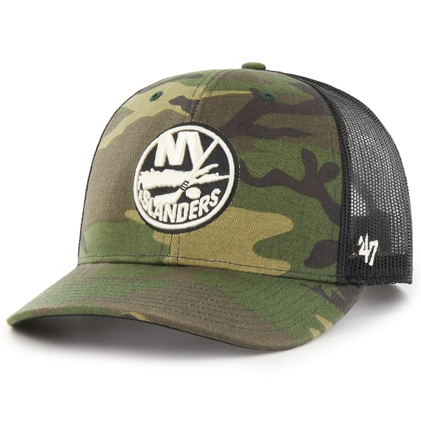 NEW YORK ISLANDERS '47 Camo Strap Trucker Hat