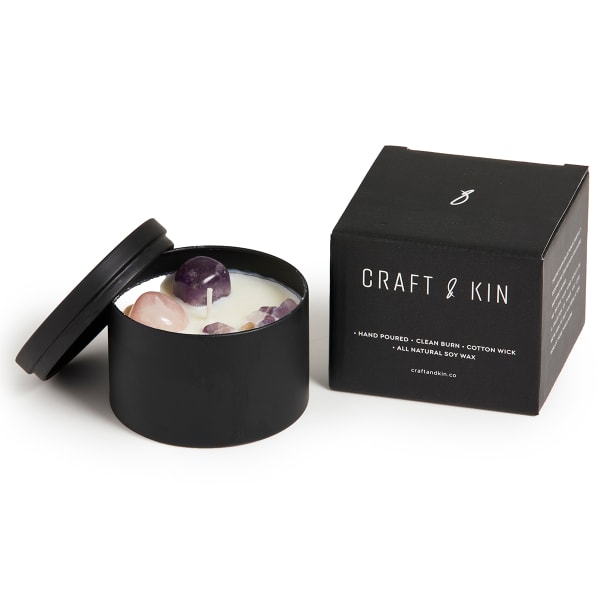 CRAFT & KIN Crystal Candles Eucalyptus n Lavender Scent