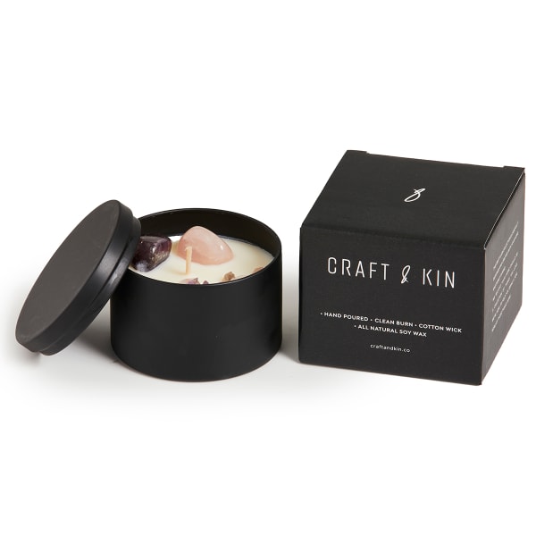 CRAFT & KIN Crystal Candles Vanilla n Passionfruit Scent