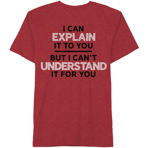 HYBRID Young Men's I Can Explain Short-Sleeve Graphic Tee