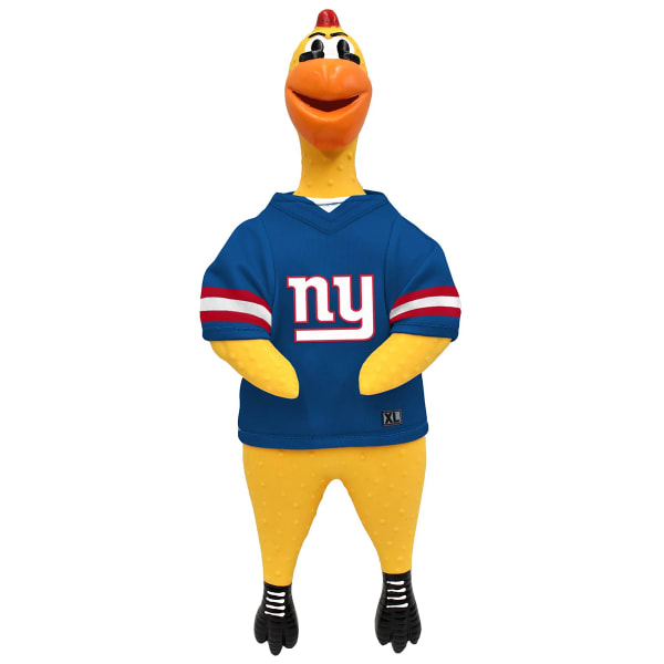 NEW YORK GIANTS Rubber Chicken Pet Toy