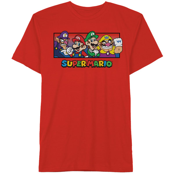 HYBRID Young Men's Super Mario Short-Sleeve Graphic Tee