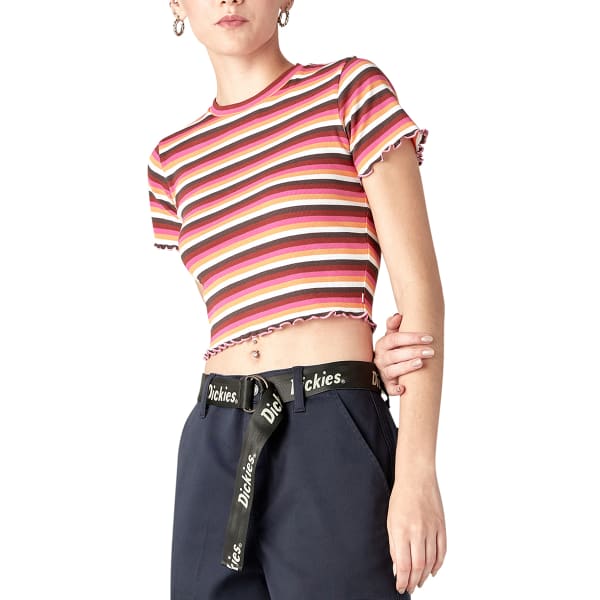 DICKIES Juniors' Cropped Short-Sleeve Baby Tee