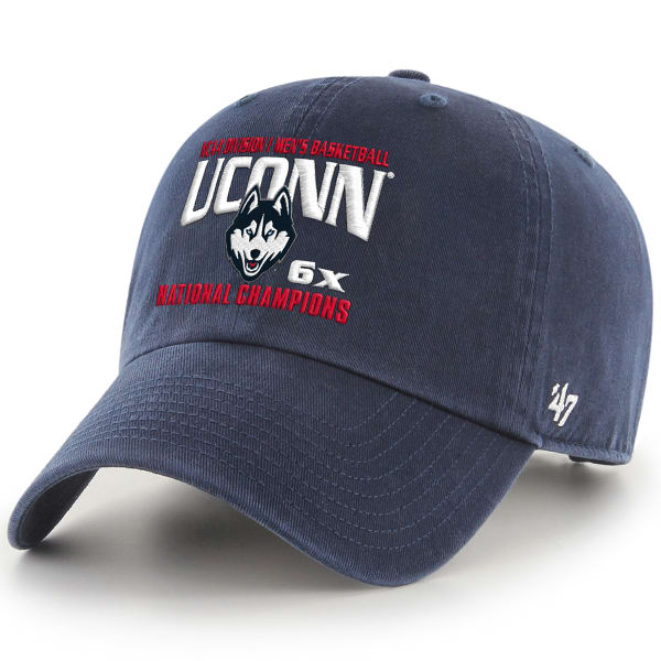 UCONN Men's '47 6X NCAA National Champs Clean-Up Adjustable Hat