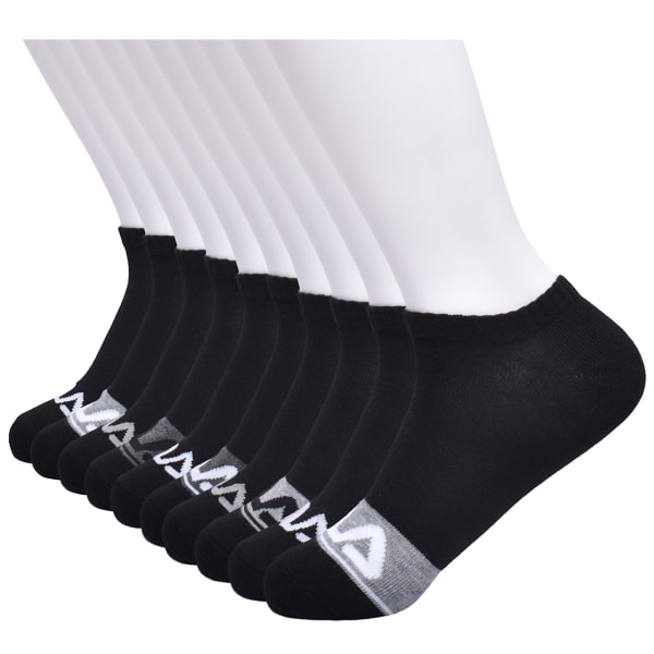 FILA Women's No Show Socks - 10 Pairs