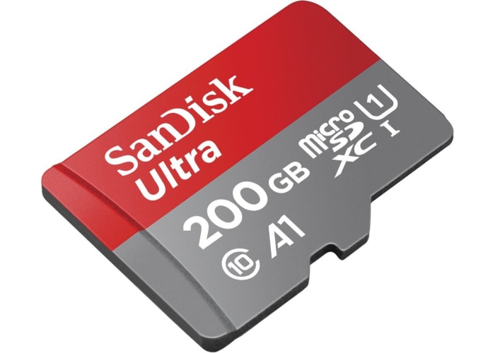 SanDisk Ultra 200GB microSDXC UHS-I card with Adapter