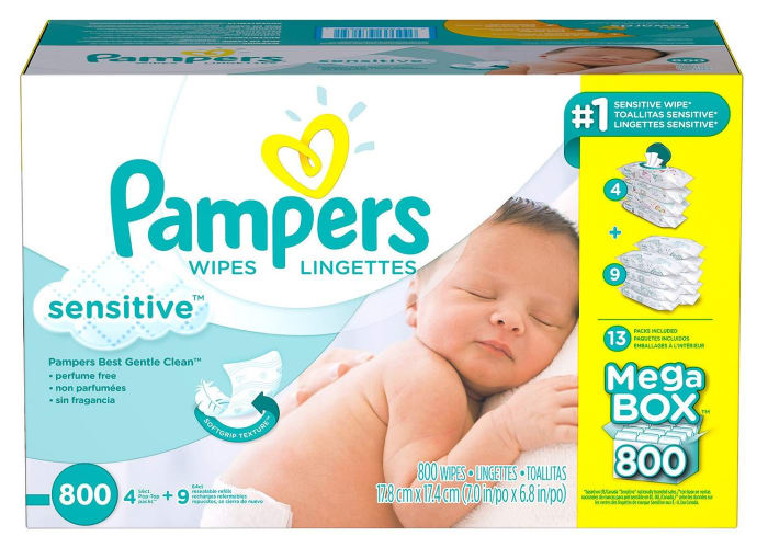 1600-ct Pampers Sensitive Baby Wipes