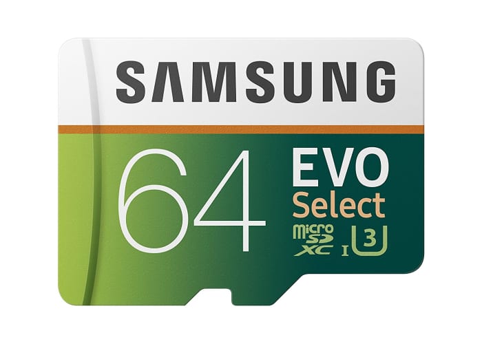 Samsung EVO MicroSD Cards 32GB, 64GB, 128GB, 256GB