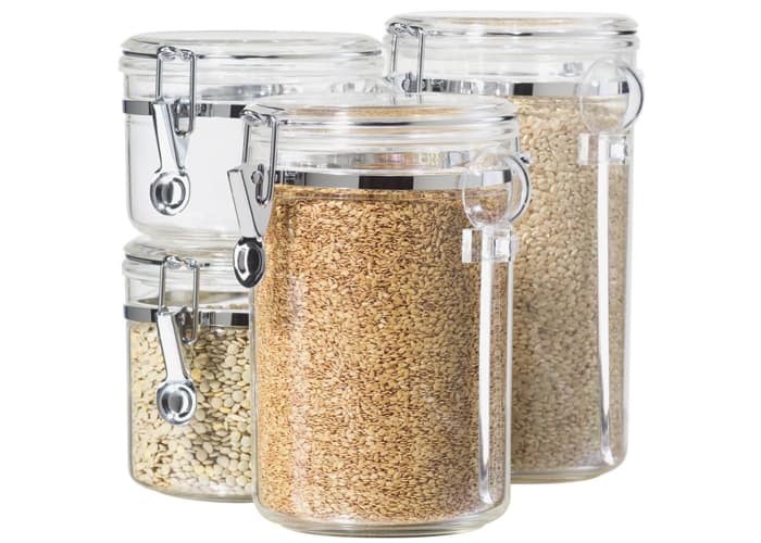 Oggi 4-Piece Acrylic Canister Set