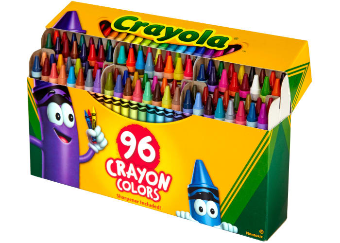 Crayola 96-Count Crayons with Built-in Sharpener