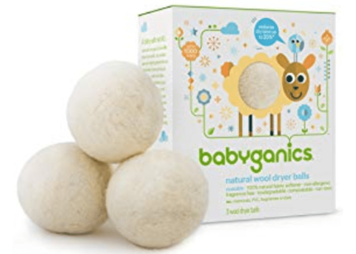 3-pk Babyganics Natural Wool Laundry Balls