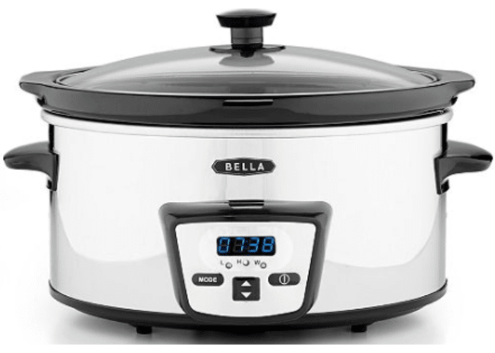 Bella 5-qt Stainless Slow Cooker