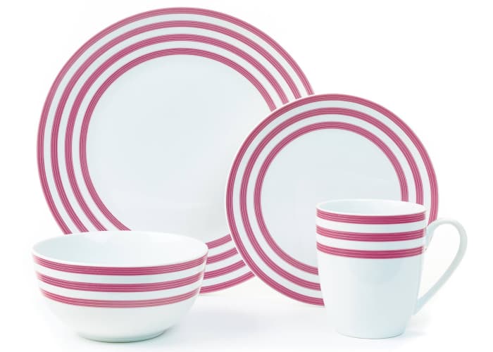 16-pc Cruise Multi-Striped Dinnerware Set