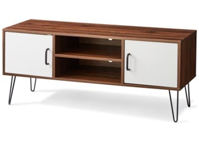 Mainstays Mid-Century Two-Tone TV Stand