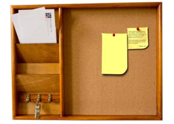 Home Basics Mail Center with Cork Bord and Key Rack