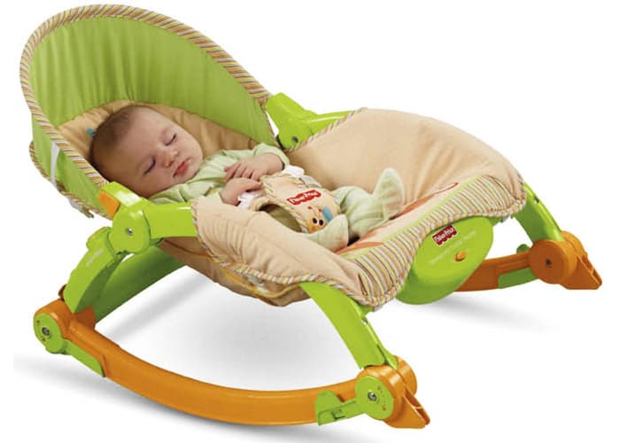 Fisher-Price Newborn-to-Toddler Portable Rocker, Rainforest