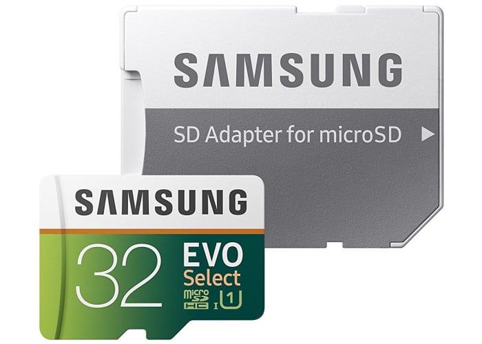 Samsung EVO 32GB MicroSD Card