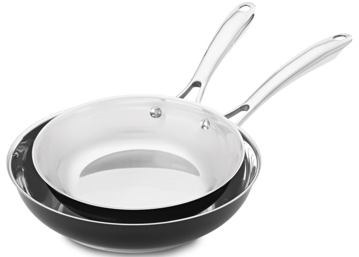 KitchenAid Stainless Steel 8" & 10" Skillets