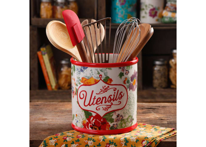 Pioneer Woman Country Garden Utensil Crock