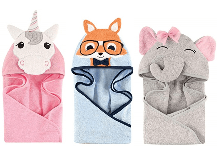 Hudson Baby Animal Hooded Towels