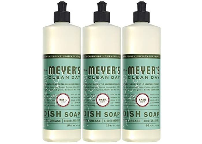 3-ct 16oz Mrs. Meyer's Clean Day Dish Soap, Basil