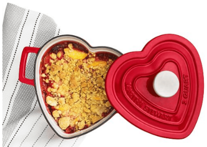 Martha Stewart Enameled Cast Iron 2-Qt. Heart-Shaped Casserole