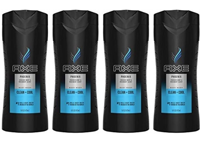4-Pack 16oz AXE Body Wash for Men (Phoenix)