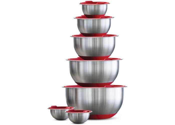 Tramontina 14-Pc Stainless-Steel Mixing Bowl Set 
