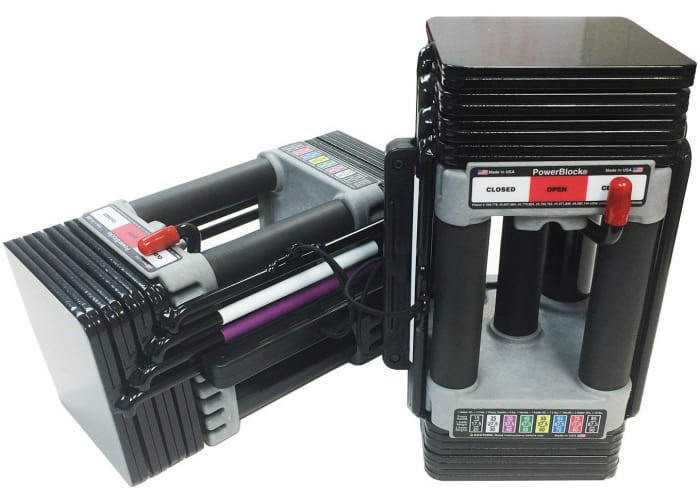 50-lbs Power Block Elite Dumbbells Set