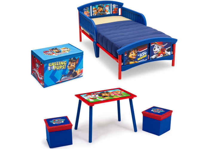 Paw Patrol 4-pc Toddler Bedroom Set + Toy Box