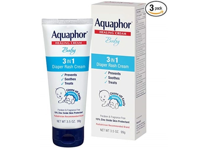 3-pk Aquaphor Baby Diaper Rash Cream - 3.5 Ounce