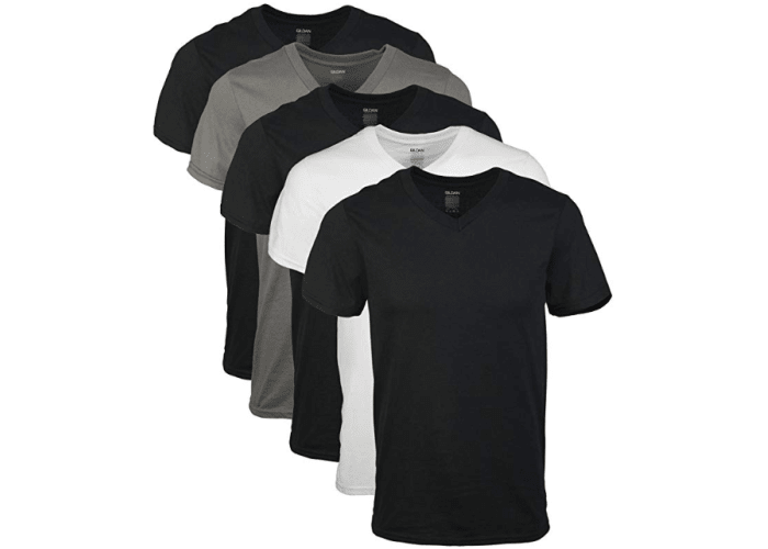 5-pk Gildan Men's V-Neck T-Shirts
