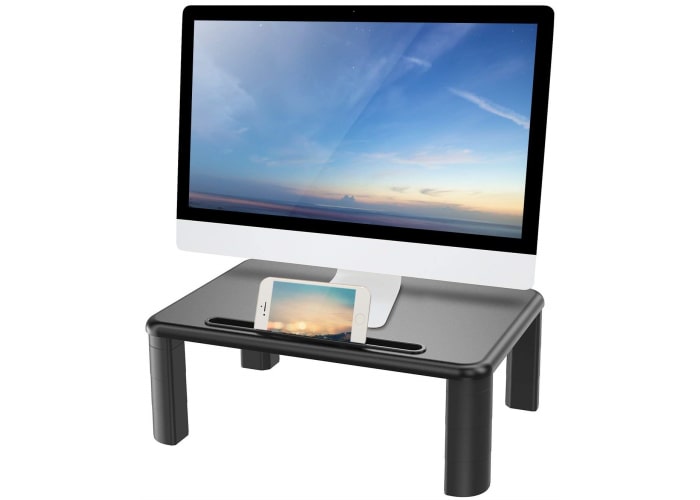 Monitor Stand with Tablet/Phone Slot