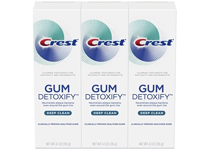 3-Pack 4.1-Oz Crest Gum Detoxify Deep Clean Toothpaste 