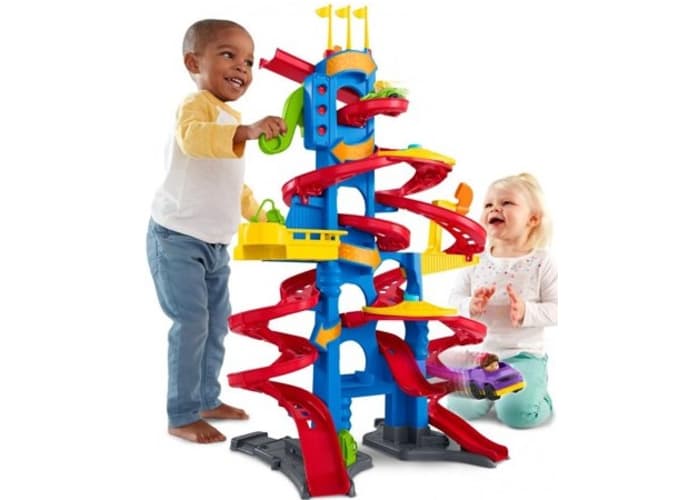 Little People Take Turns Skyway Wheelies Racetrack Set