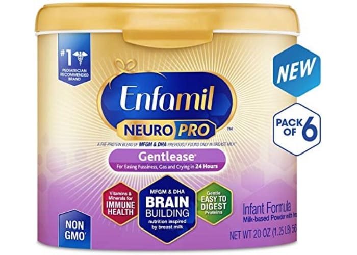 6-pk Enfamil NeuroPro Gentlease Infant Formula 20oz.