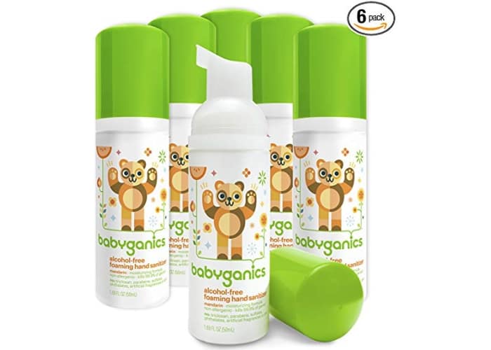 6-pk Babyganics Alcohol-Free Foaming Hand Sanitizer