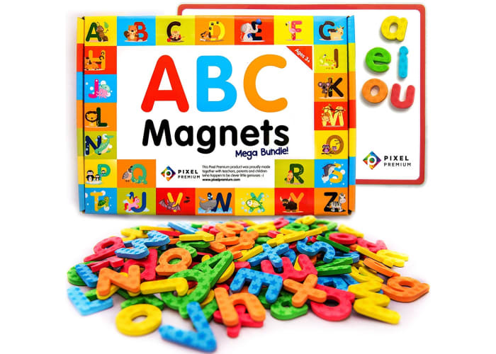 142-pc ABC Magnets for Kids