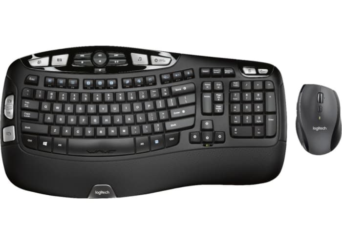 Logitech MK570 Comfort Wave Wireless Keyboard and Optical Mouse