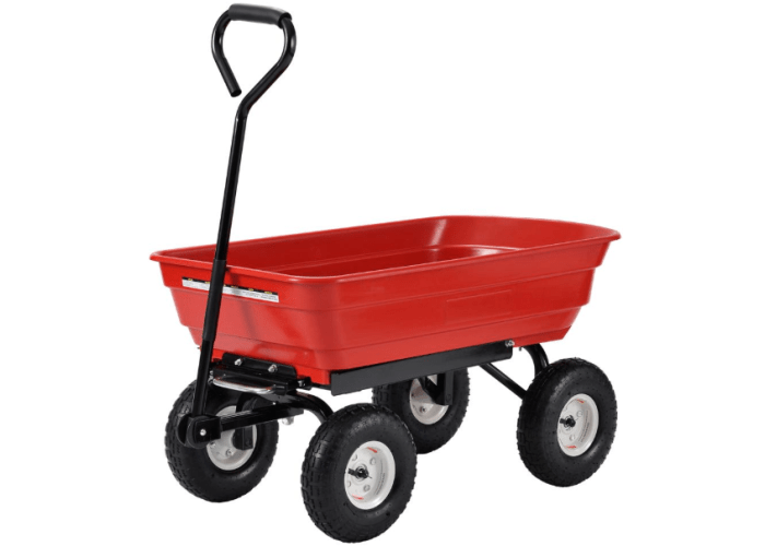 Muscle Rack Plastic Garden Dump Cart