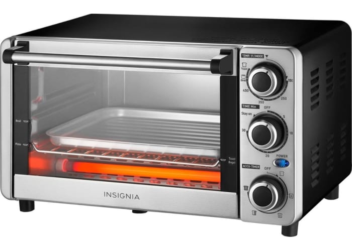 Insignia 4-Slice Toaster Oven - Stainless Steel
