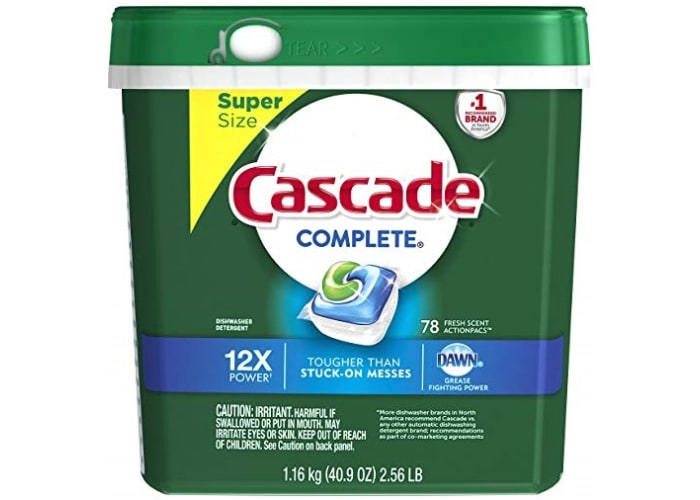 78-ct Cascade Complete ActionPacs Dishwasher Detergent
