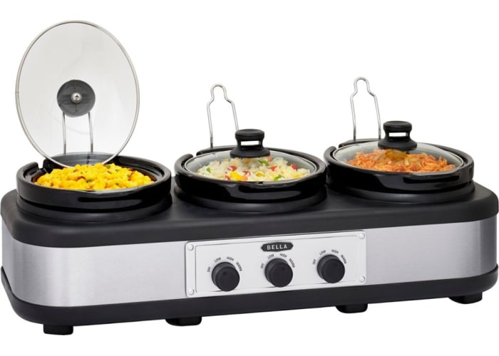 Bella - 3 x 2.5-Quart Triple Slow Cooker